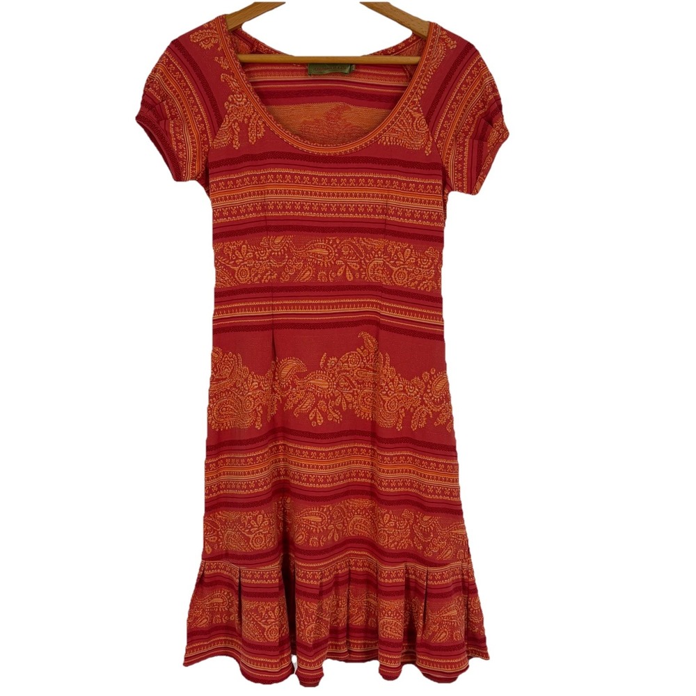 Antoine & Lili Womens Fit &‎ Flare Mini Dress Brand Size 3 Colorful Twee Ruffle